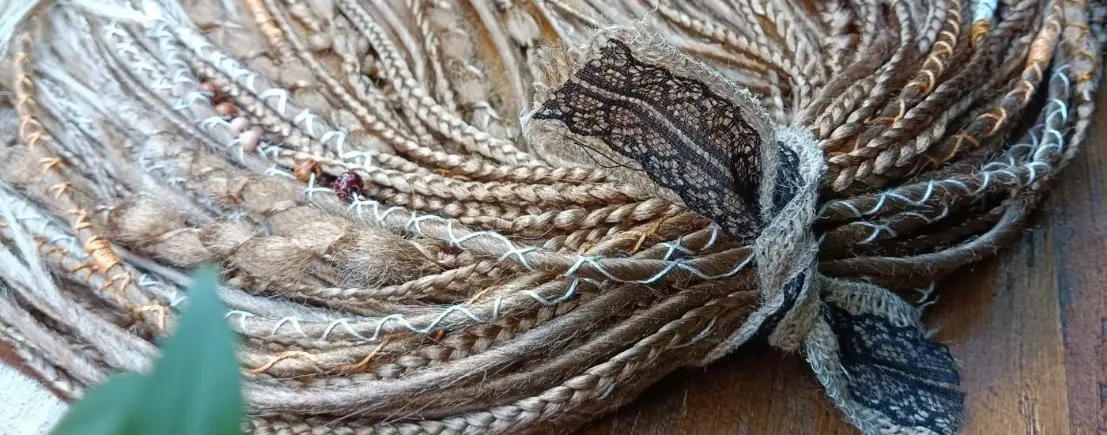 Thin dreads and braids